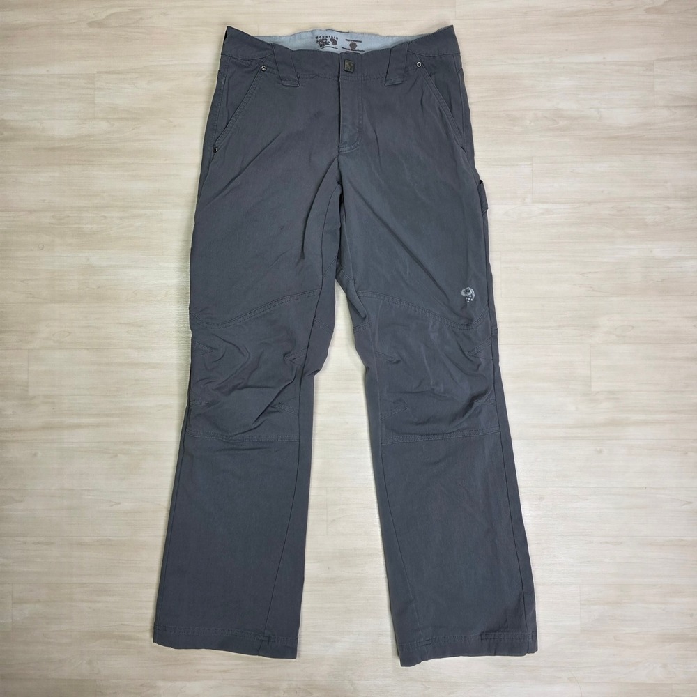 Mountain Hardwear Piero Pants Gray Canvas Stretch Hiking Outdoors Size‎ 30